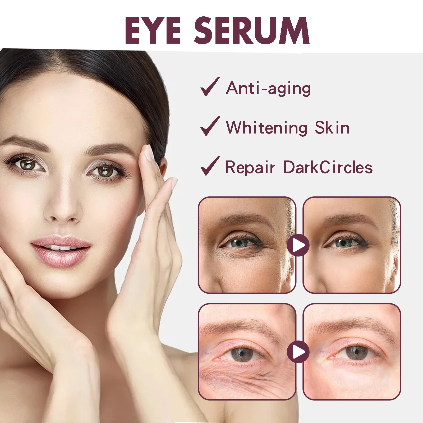 Diminishing fine lines dark circles eye bags moisturizing anti wrinkle firming eye repair cream