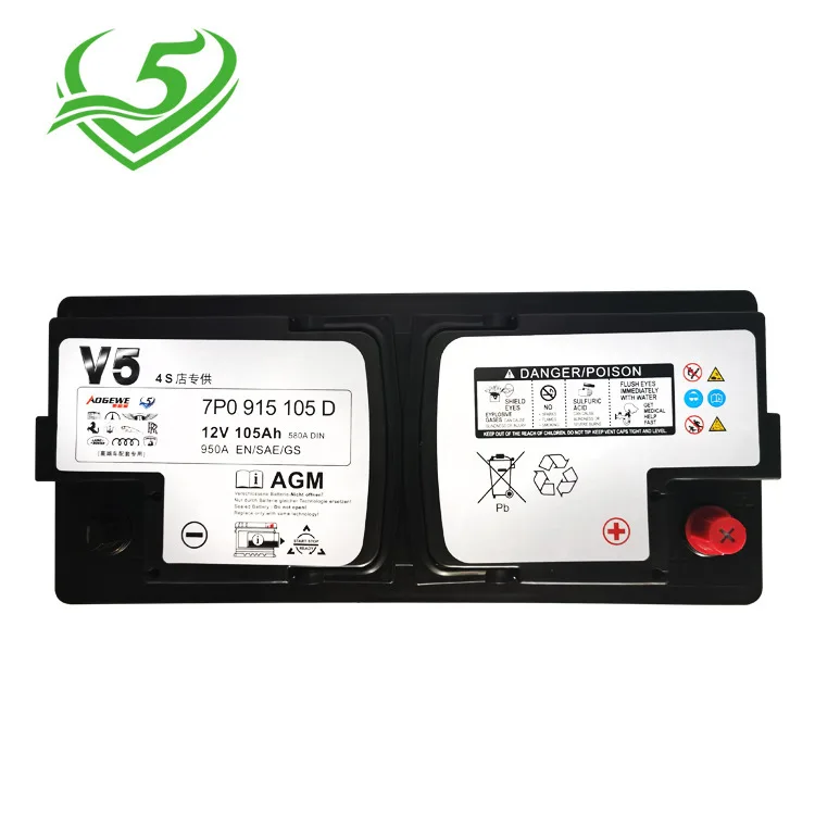AOGEWE Wholesale Factory Para Bateria Camion Portable China 12v 105ah Automotive Auto Batteries Agm Varta Car Battery