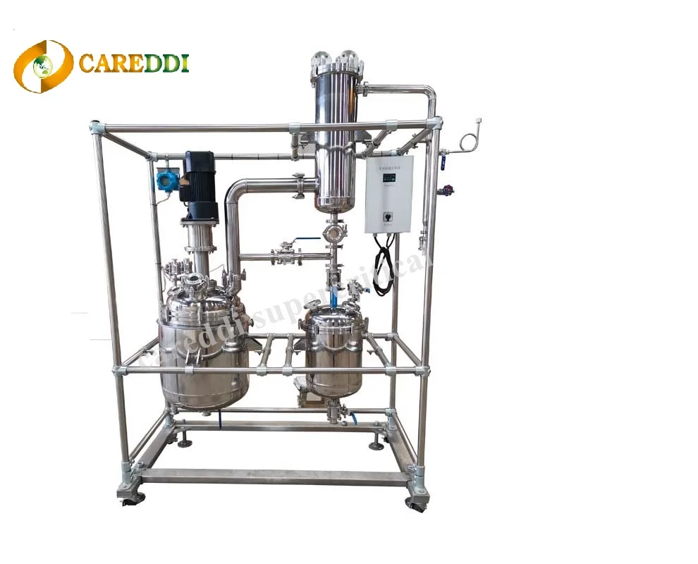 Continuous Ethanol Recovery Equipment Stainless Steel Decarboxylation Reactor with Condenser Heater and Chiller