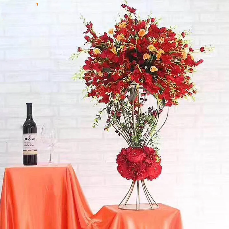 Table Centerpieces Floral Arrangements Base Wedding Aisle Iron Floor Forged Flower Stand