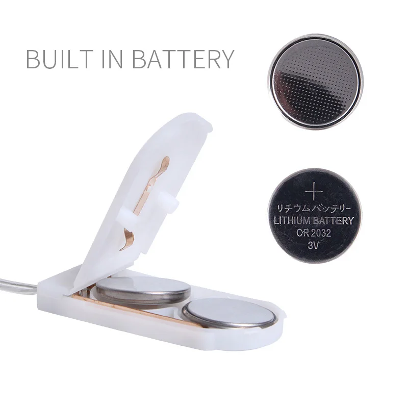  CR2032 Button Battery Box Copper Wire Bedroom Wedding Party Flexible Firefly Starry Christmas