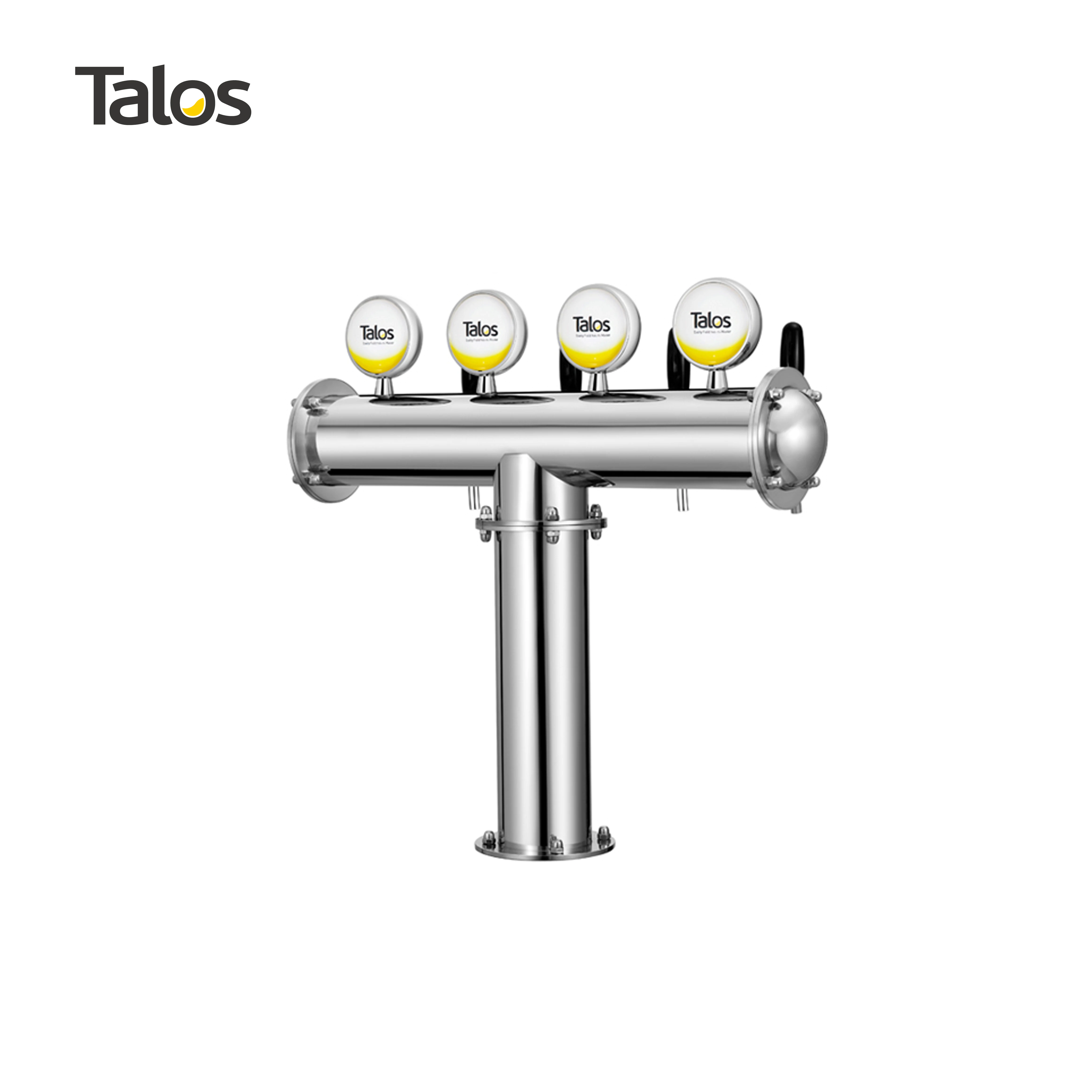 TALOS T Tower башня из нержавеющей стали 4 крана 102 мм дозирующее оборудование для пива пивная (полированная