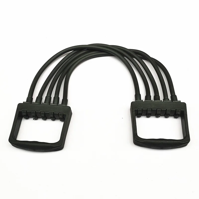 5 Tubes Adjustable Band TPR Chest Expander Custom Fitness Training Band For Body Building