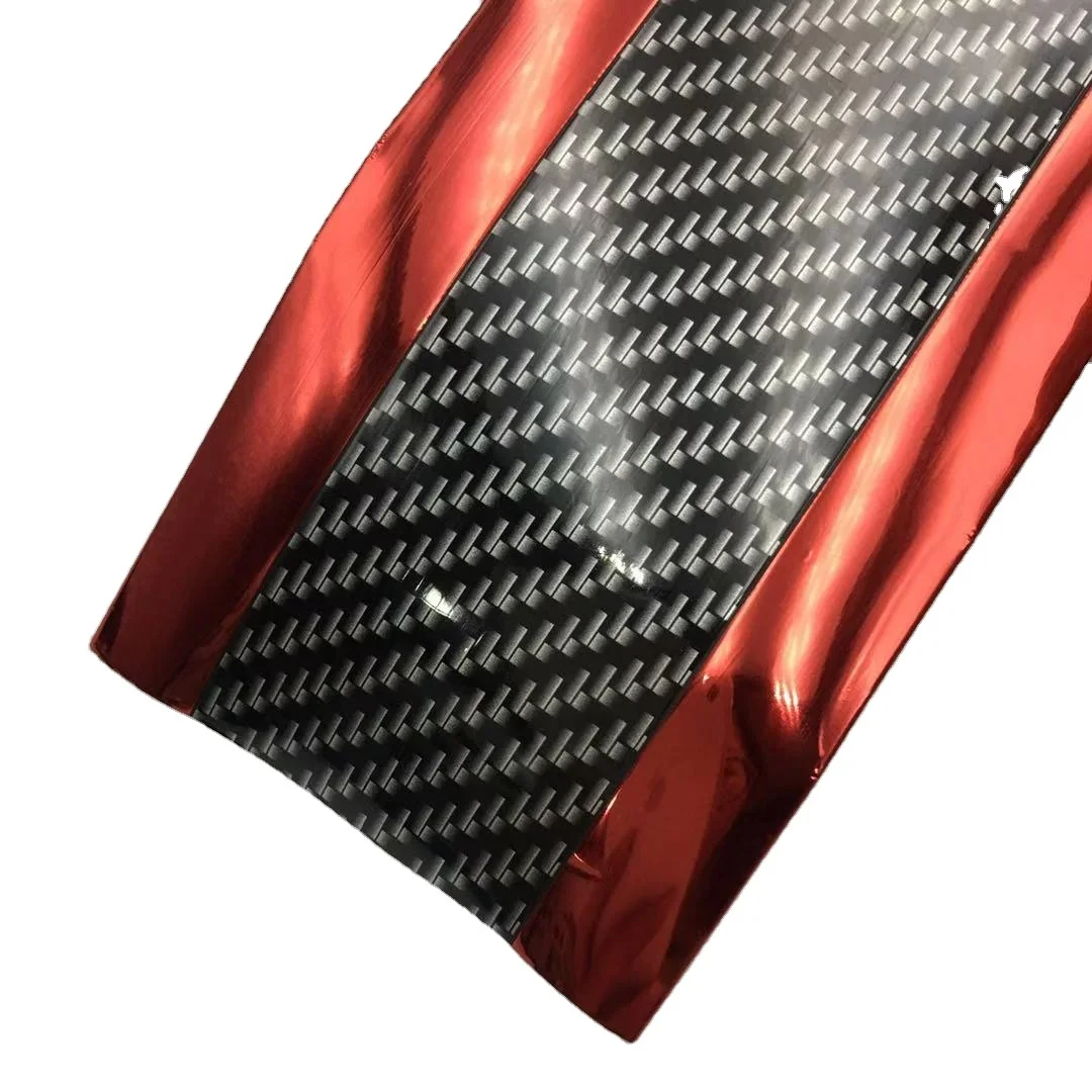 Black Carbon Fiber with Red Trim Car Sill Rubber Sticker DIY Door Protector Edge Guard Anti-collision Bumper Guard Strip