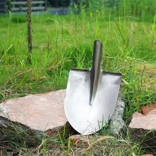 High quality steel shovel head Gardening shovel pointed planting flowers and vegetables large  shovel