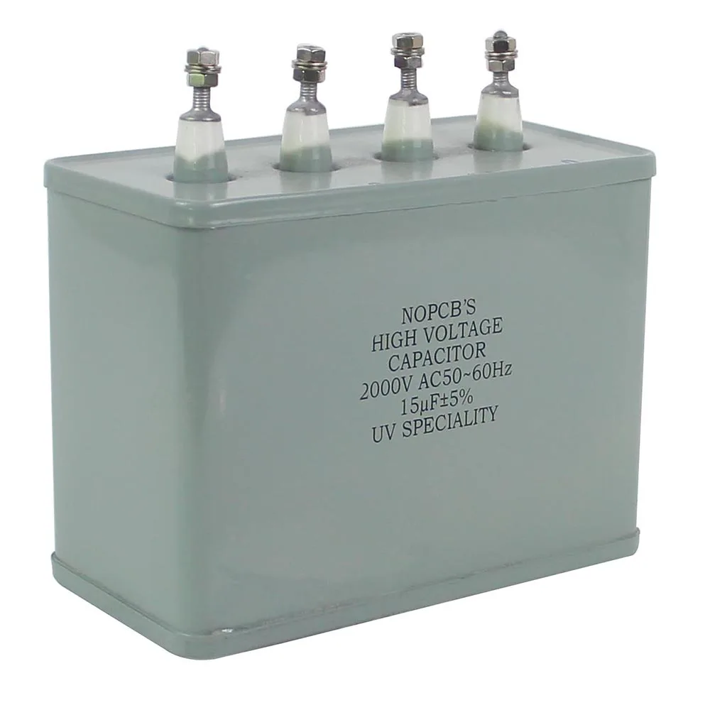 2000V 15uf 50 to 60 Hz high voltage capacitors for uv lamps