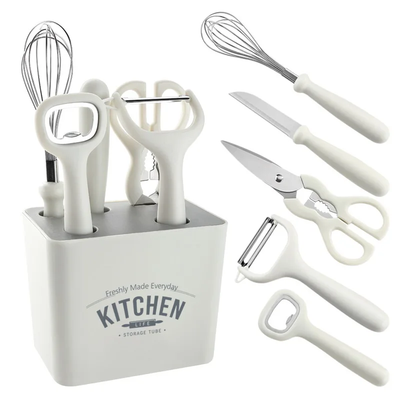 2024 New Release  Kitchen Utensils Set With Holder High Quality Kitchen Gadgets Set Kitchen Scissors