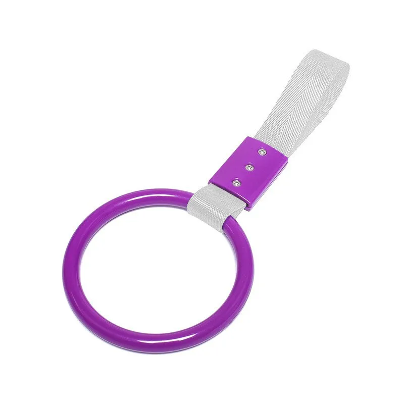 ZEAL Universal Bumper Decoration Custom JDM Style Round Pull Ring Towing Sport Racing Car Tow Strap Trailer Belt