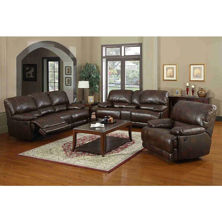 Adjustable Leather Reclining Sofa Home Theater Seating Power Sofabed Set Theater Recliner 5 Seater Sectional Sofa