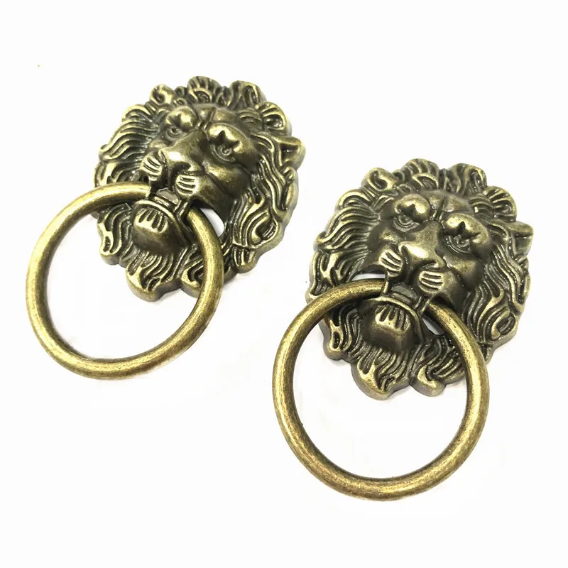 
Antique bronze zinc alloy lion design handle for furniture Cabinet handle 