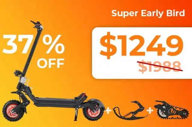 Winter Sales 1800W Electric Urban Scooter 11' Self-Sealing Road Tire Long Range 40Km 6 Speed 11 Speed Lithium Battery Adults