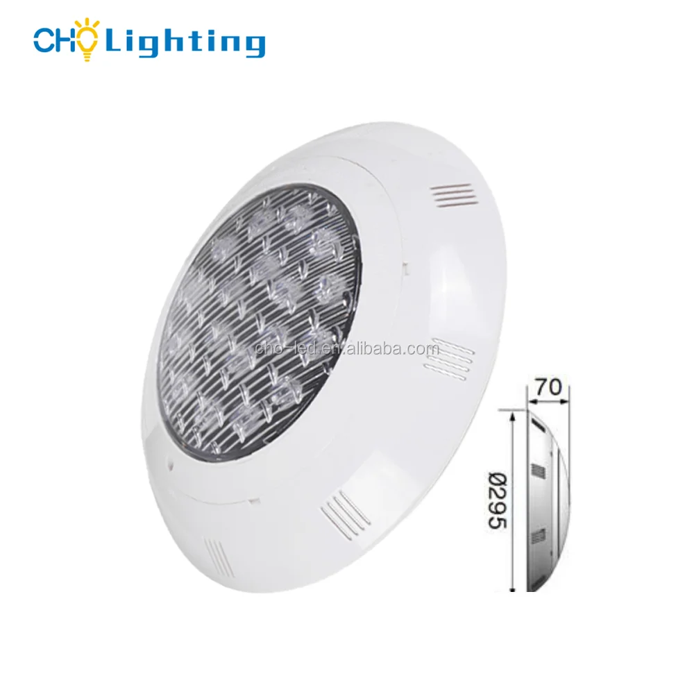 Abs Plastic 12w Ip68 Underwater Wall Mounted Led Swimming Pool Light for Halogen and Par56 Lighting