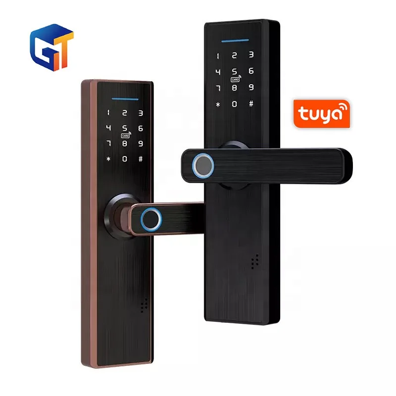 G-Tech plus Smart Home Bedroom Door Lock Security Intelligent Lock With Tuya APP Password RFID Door Lock