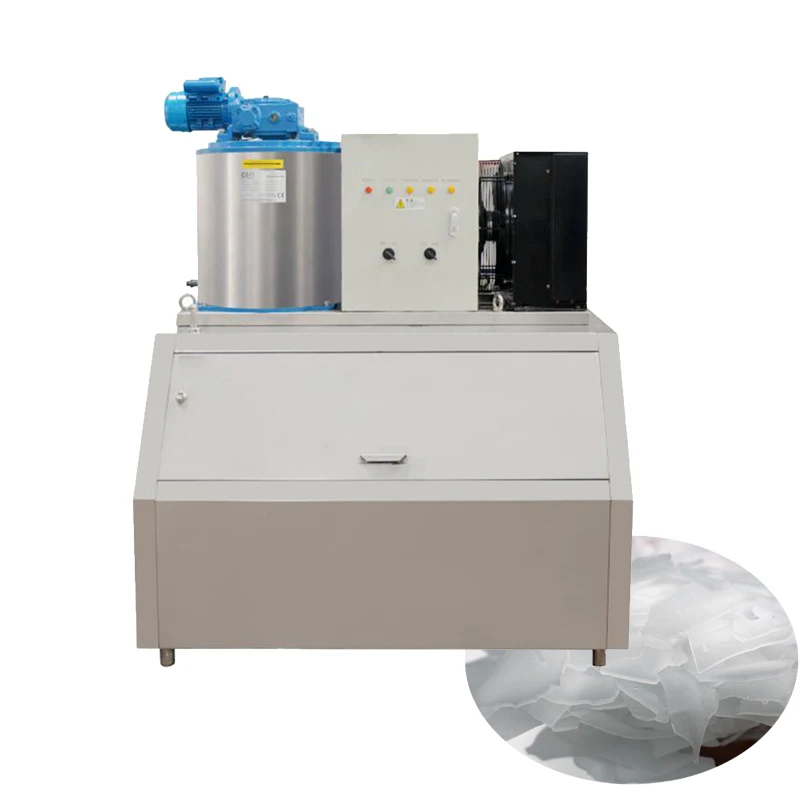 Big Capacity Ice Making Machine For Supermarket fresh water flake ice making machine 0.5t/1t/1.2t/1.5t /2t/3t/4t/5t per day