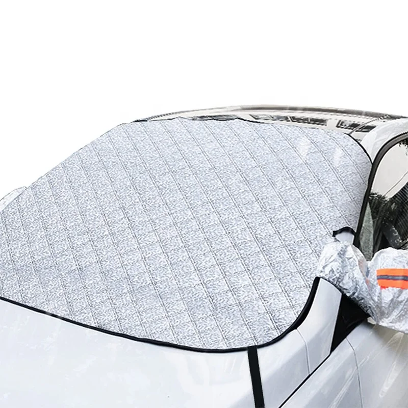 All Seasons Car Windshield Cover with Four Layers UV Protection Sun Shade & Snow Protector Custom Size