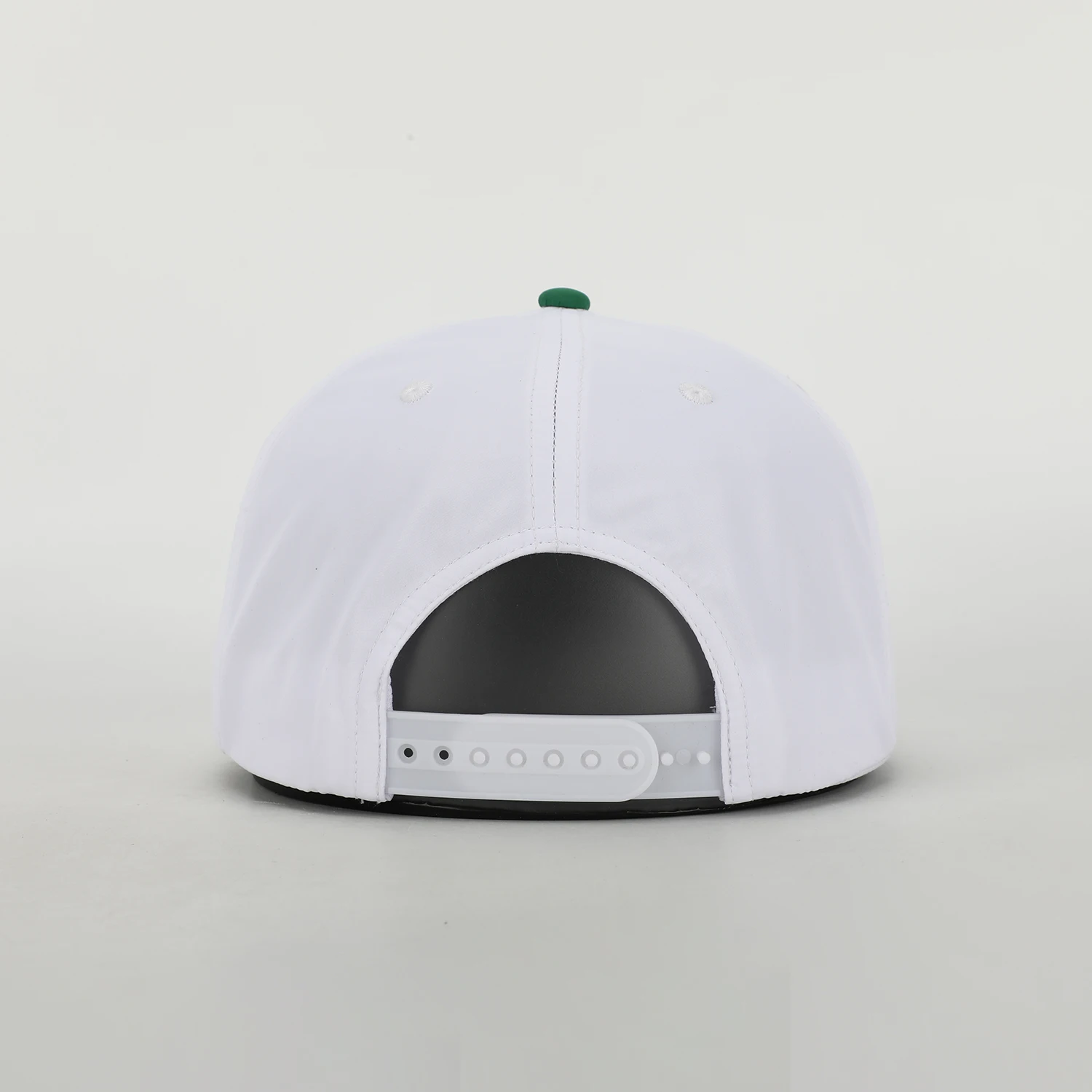 Custom 5 Panel Embroidery Logo Rope Baseball Cap,Sport Running Dad Gorras,100% Polyester Unstructured Quick Dry White Golf Hat