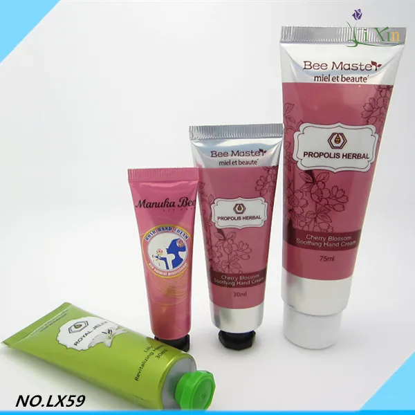
octagon Screw on cap mini cosmetic toothpaste packaging small aluminum travel empty plastic toothpaste tube 