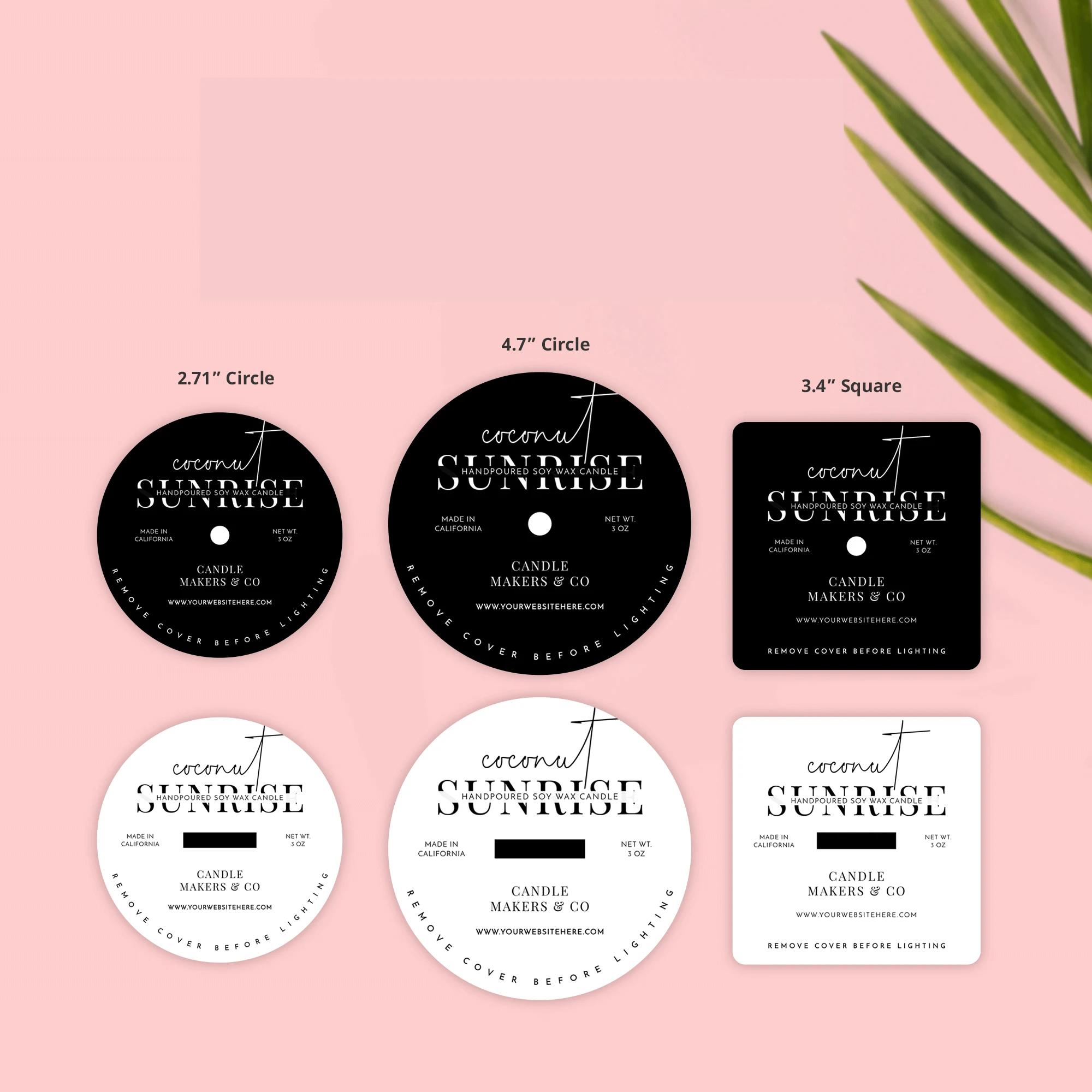 Custom Printing Logo Brand Design High Quality Paper candle dust cover paper