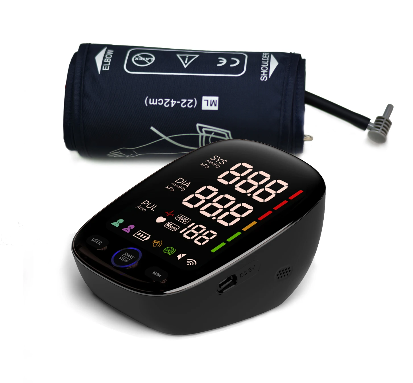 Finicare Hot Sell In America Fully Automatic LED Upper Arm Digital Blood Pressure Machine Price