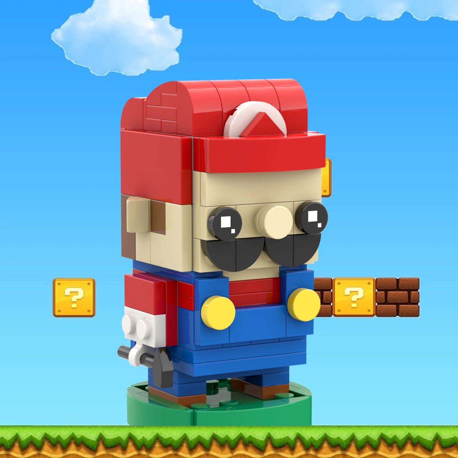 MOC7043 MOC7044 Марио Луиджи Nano кирпичи игровой персонаж Бро мультфильм экшн-модель развивающие строительные блоки детские игрушки
