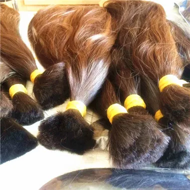 100% cheap russian federation hair bulk light brown color