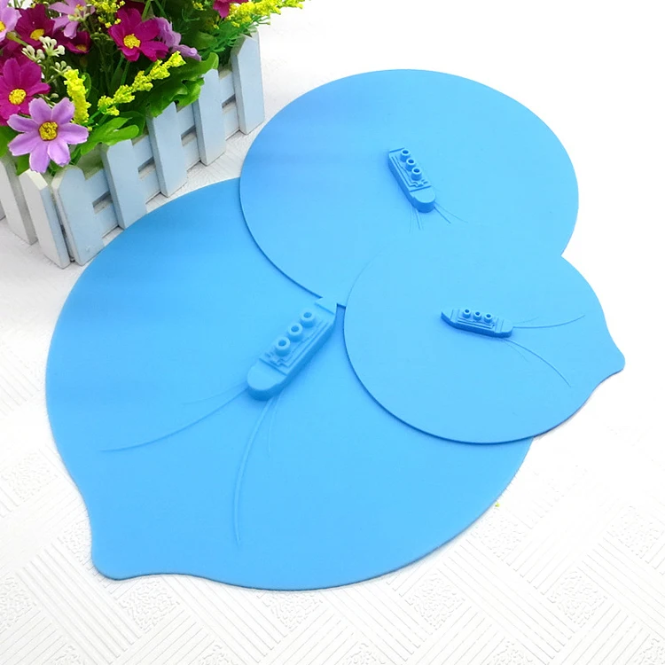 3 piece kitchen cooking silicone food cover round shape steam ship silicone pot lids set for bowl pan