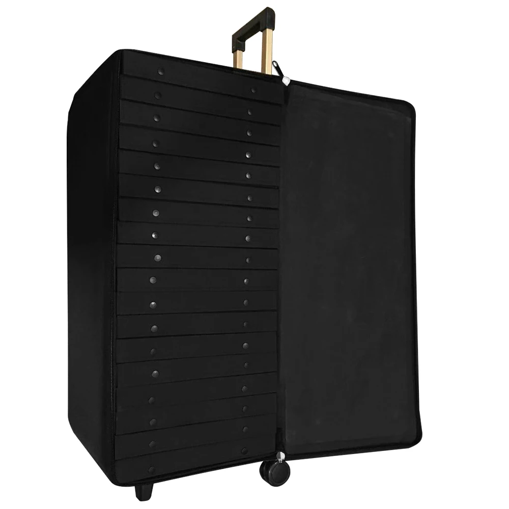 On Sale 252 slots Eyewear Display Box big capacity Optical Eyeglass Business Traveling Spectacles Suitcase