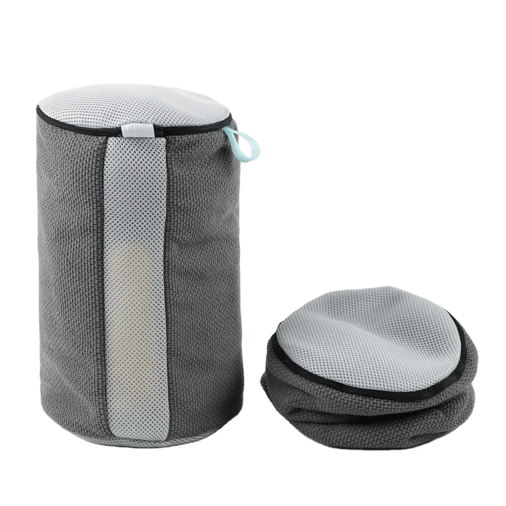 Customized wholesale Chenille Anti-deformation Shoe Washing Bag for Washing Machine Premium Zipper Durable Laundry Bag