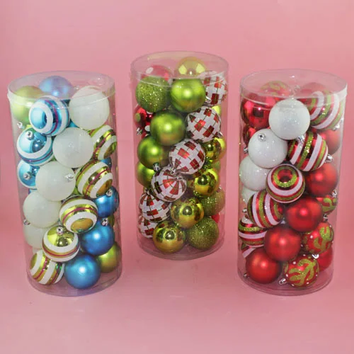 
Christmas tree ornaments Popular beautiful plastic ball 