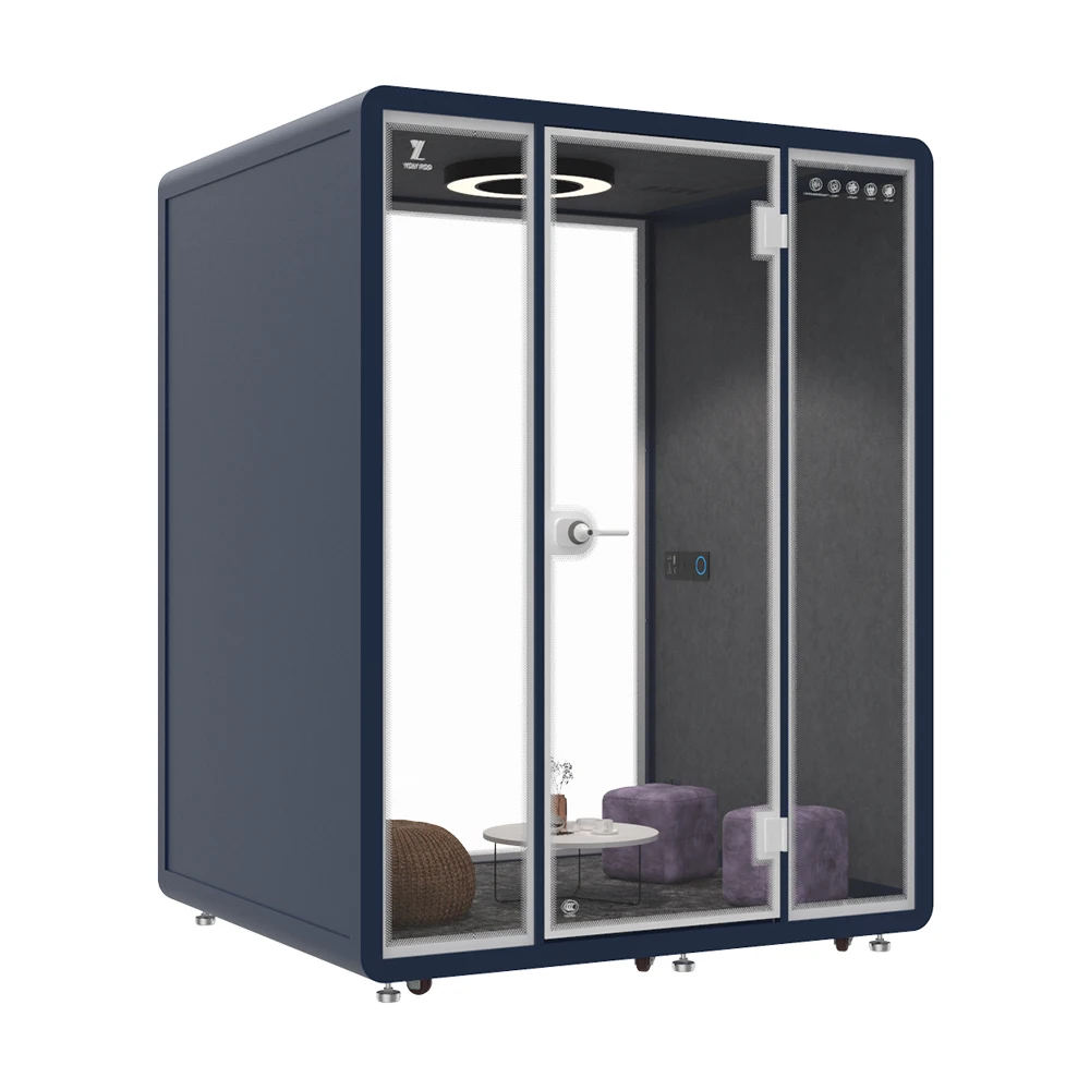 high quality portable office pod soundproof musical instrument practice room with USB socket and air purification system for pub