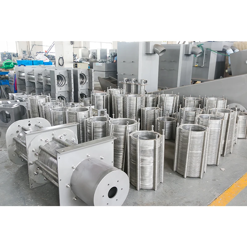 Screw Propelled Sludge Extrusion Filter Dehydration Machine Dewater Equipment For Slaughter Wastewater Treatment