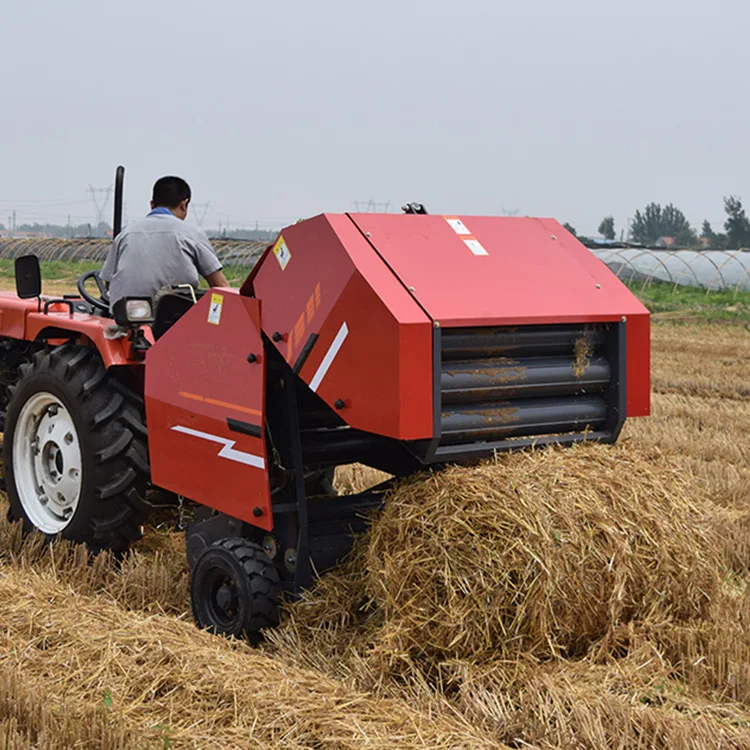 
straw packaging baler machine mini round hay baler machine alfalfa hay baler with CE approval 
