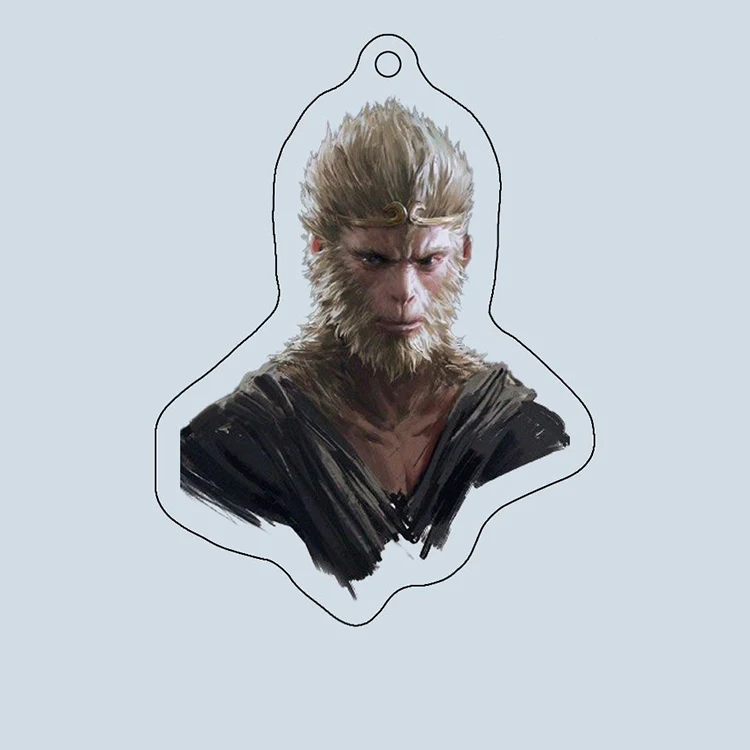 Black Myth Wukong игра напечатанная на заказ пластиковая прозрачная аниме-фигурка чистое аниме классное акриловое брелок для ключей