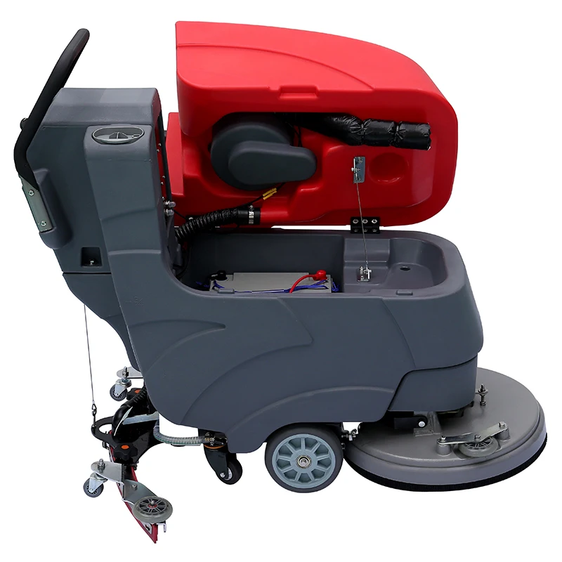 Walk behind small single disc floor tile scrubbing cleaning machines for sale