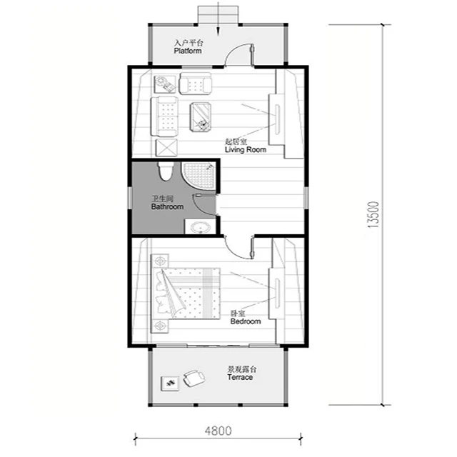 
Deluxe Suite Wooden Prefab House Easy Assemble For Sale 