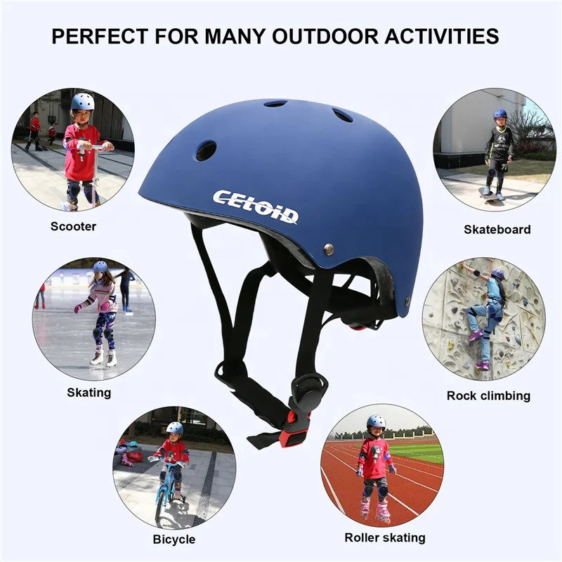 CELOID Customized OEM CE CPSC Skateboard Helmets ABS Materials Safety Child Scooter Bike Helmet ebike manufacturer