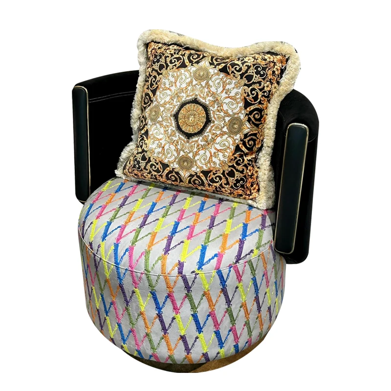 Furnistyle Italian Design Luxury Armchair For Living Room Furniture With Solid Wood Frame Modern Comfortable Chairs Sofa Set