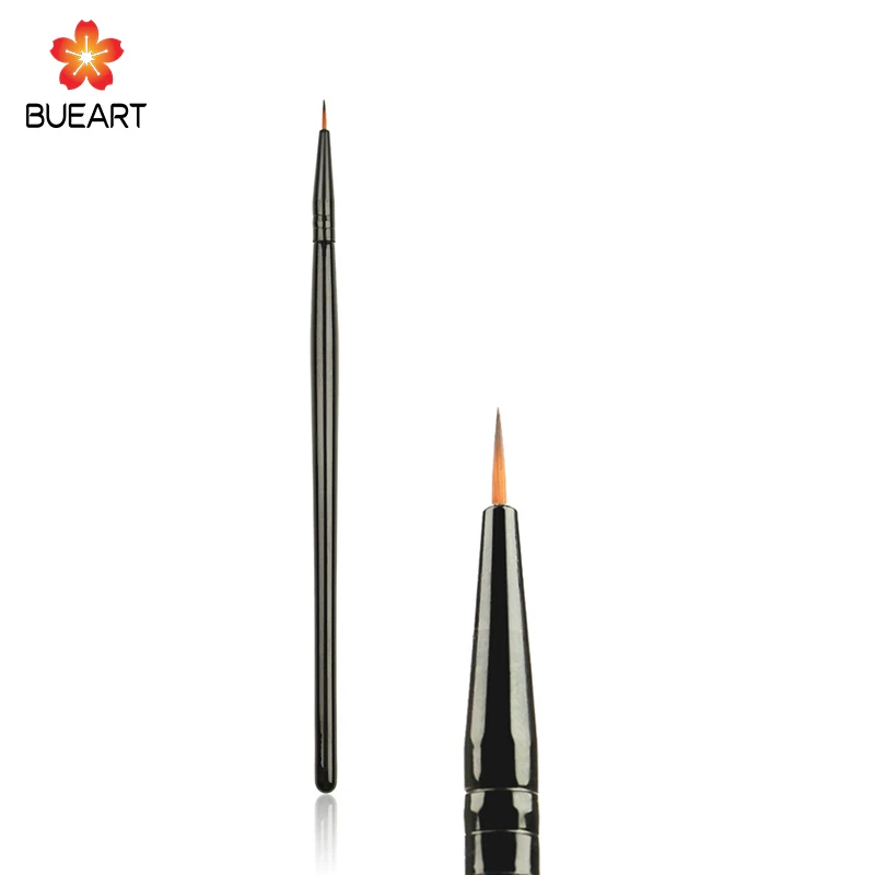 BUEART bent straight Eyeliner Brush and bended fine eyeliner with Customized Private logo