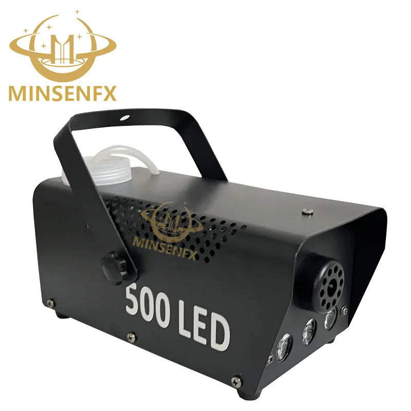 MINSENFX Professional Mini 500w Smoke Fog Machine Rgb Leds Stage Wedding Party Dj Smoke Machine