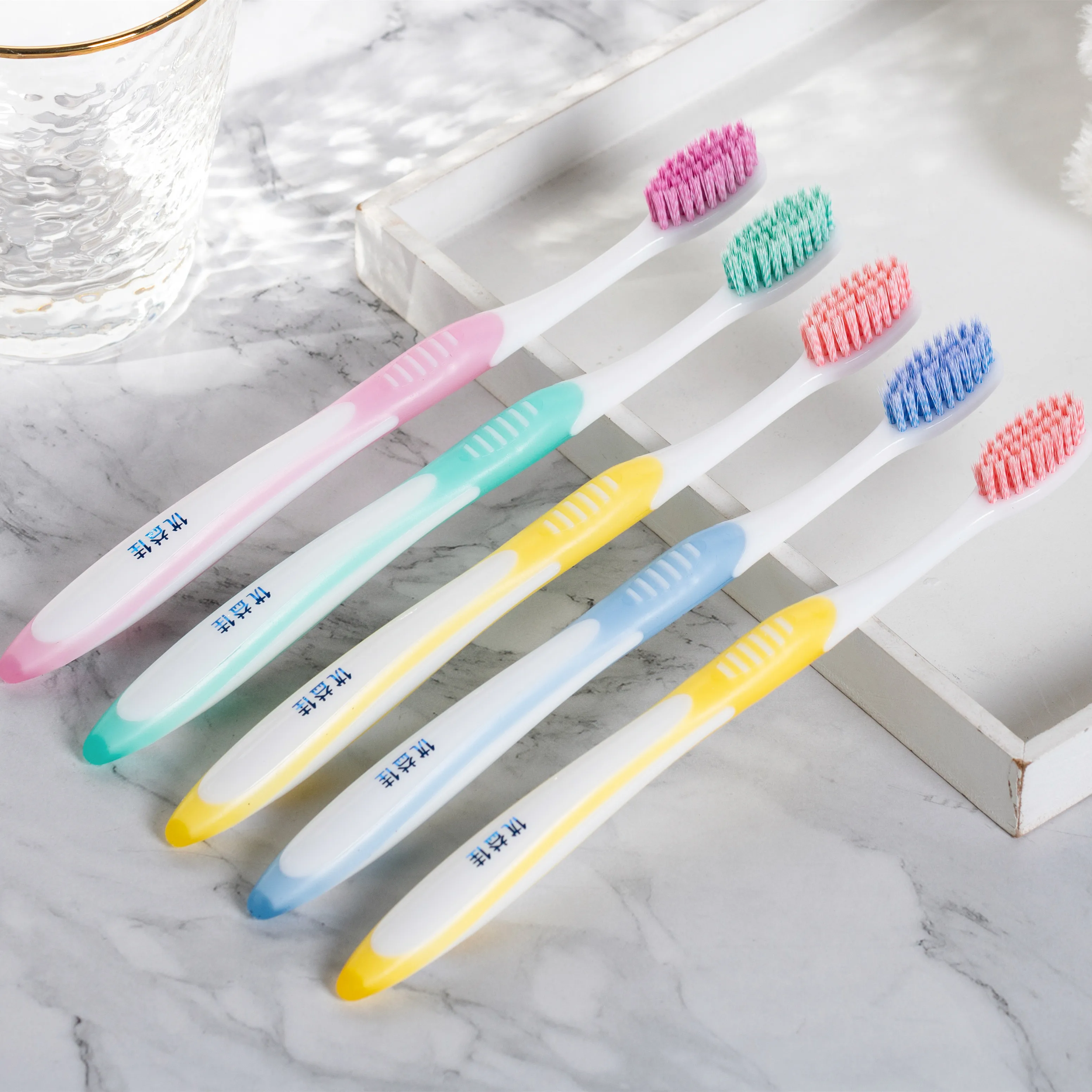 Free sample customized colorful toothbrush rotary brush spiral soft bristle tooth brush