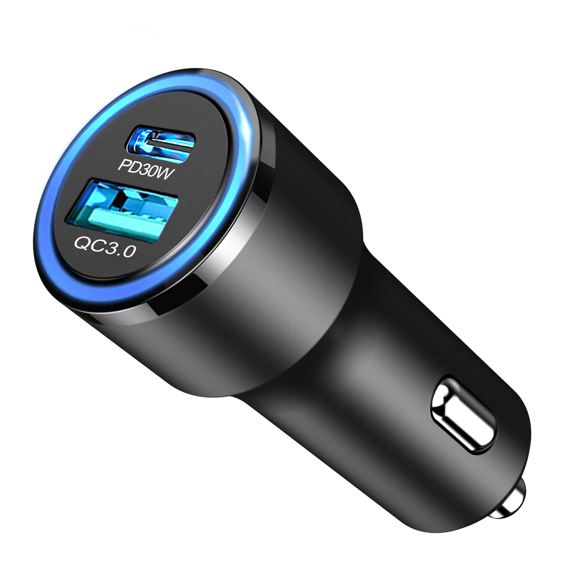 New arrivals Car Charging Accessories Dual Car Usb Charger Adapter PD30W QC3.0 Usb Port 3.1a Smart Car Charger Usb C