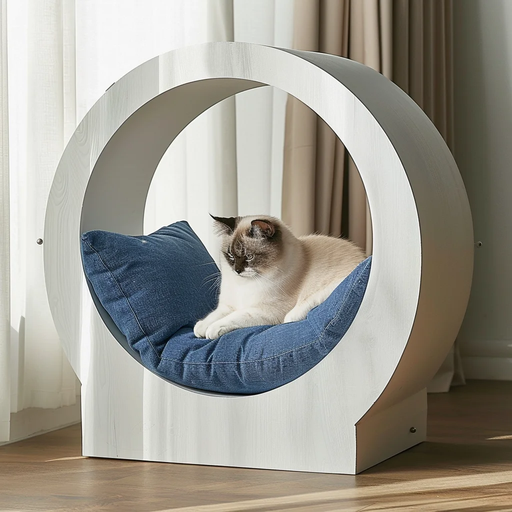 Fitness Weight Loss Device for Cats Climbing Frame with Running Wheel and Treadmill Pet Exercise Wheels Wheel Toys for Cats
