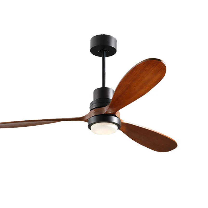 Wholesale 110V 220V  modern designer wooden blades ventiladores de techo ceiling fan specification ceiling fan with led light