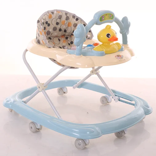 
Cute yellow duck 8 wheels baby walker with music 805Y 