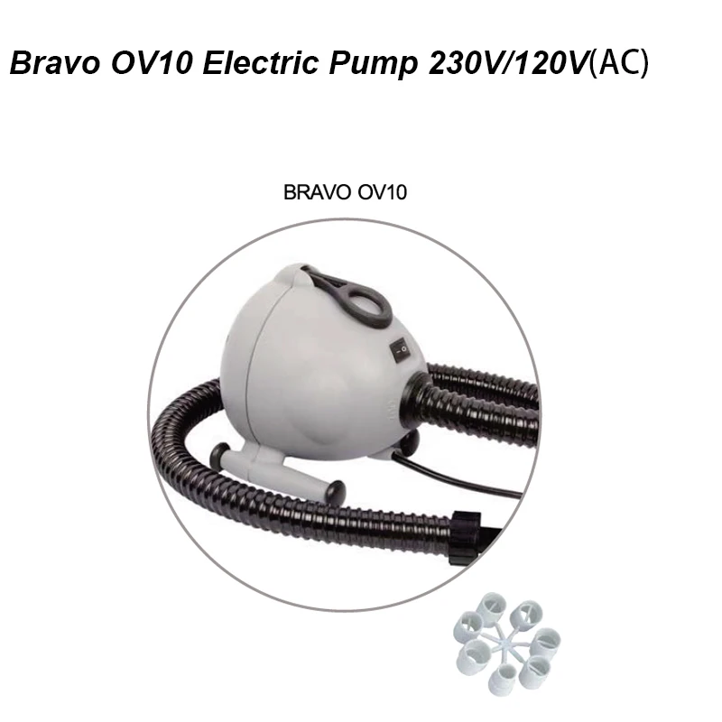 Electric Pump SUP Inflatable Inflate Deflate Bravo BTP 12 Manometer Max Pressure 0.95 bar 13.8PSI Inflatable SUP Electric Pump