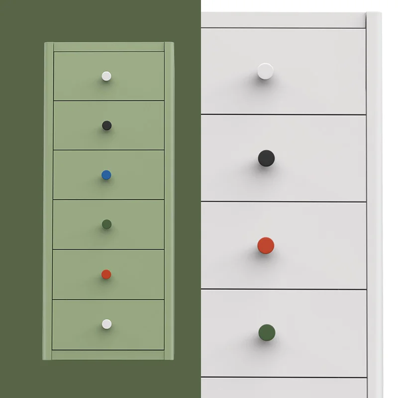 Modern 6-Drawer Steel Cabinet with Locking Device Metal Chest of Drawers for Home Office School Supermarket Use