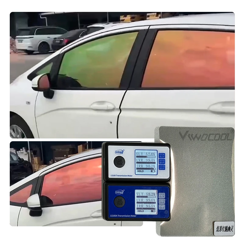 WEGO 65%VLT Blue Chameleon Window Film Tint Nano Ceramic Car Window Tint Solar Film Front windshield film For Car