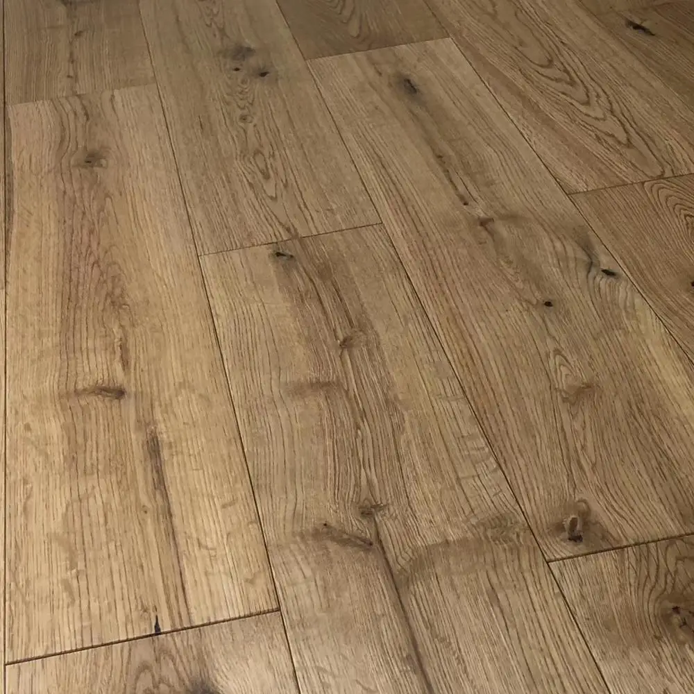 Natural Oiled Rustic Solid Oak Timber Flooring - 125x18mm