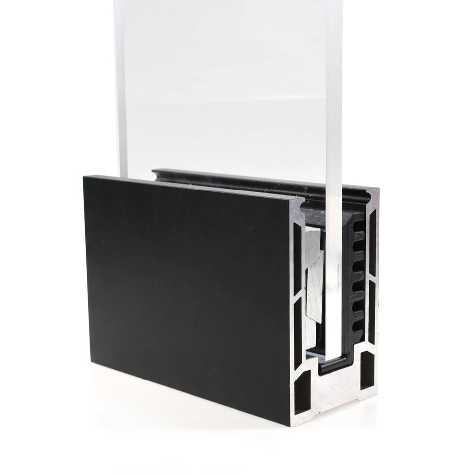 Luxury designer aluminum scrap balcony frame open and close for bathroom aluminium profile corner joint