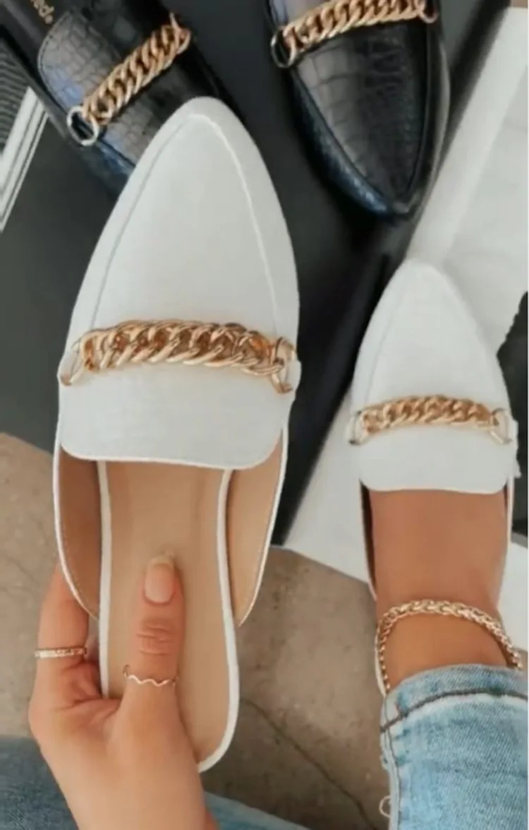  JANHE 2021 sandalia sendal chinelos pantuflas модные роскошные женские сандалии на цепочке офисные